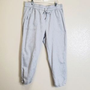 Gap Herringbone Grey Cotton Joggers XL Minimalist Casual